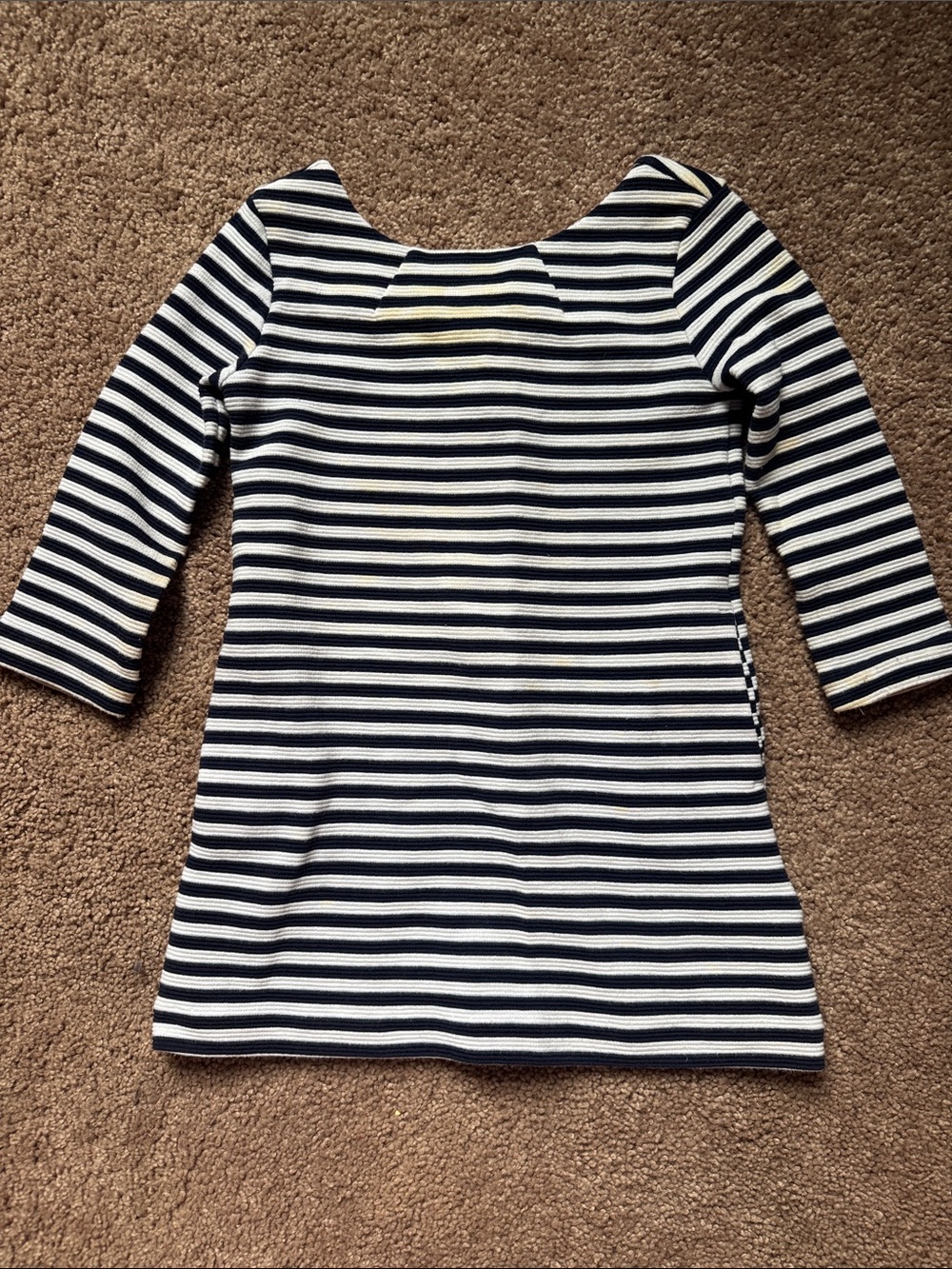 Lilly Pulitzer Navy and White Striped Long Sleeve Tee